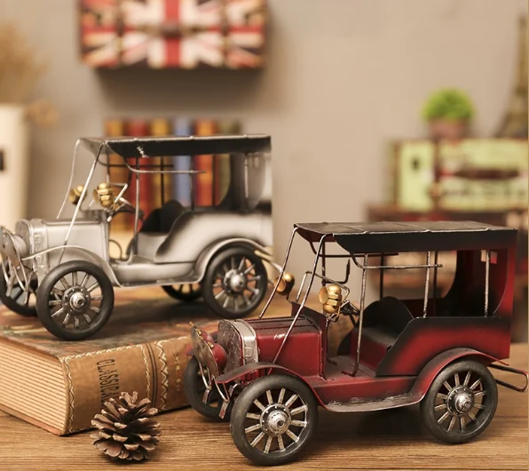 Home Decoration Accessories Retro Nostalgia Car Model Decor Small Ornaments Desktop Decorations Crafts Gift | Дом и сад