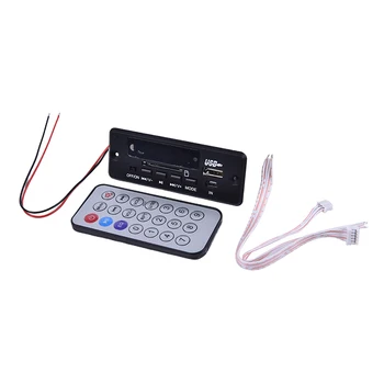 

Bluetooth5.0 MP3 Decoding Board Module Wireless Car USB MP3 Player Remote TF Card Slot / USB / FM / Remote Decoding Board Module
