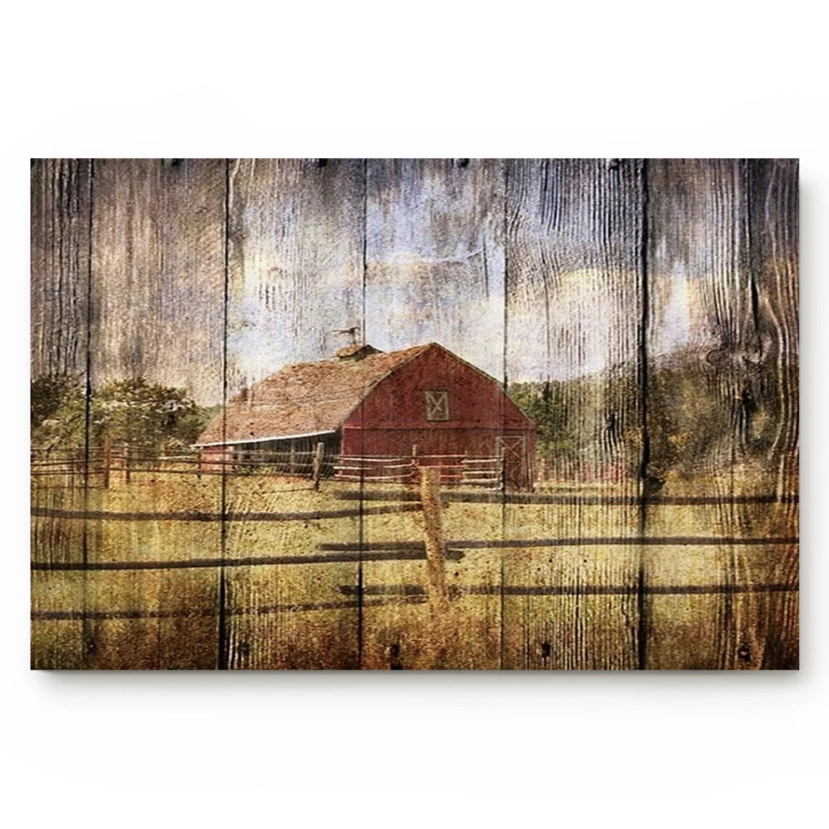 Vintage Log Cabin Farm Vintage Log Cabin Farm  Indoor Entrance Doormat Backing Non Slip Door Mat Entrance Rugs Home Decor
