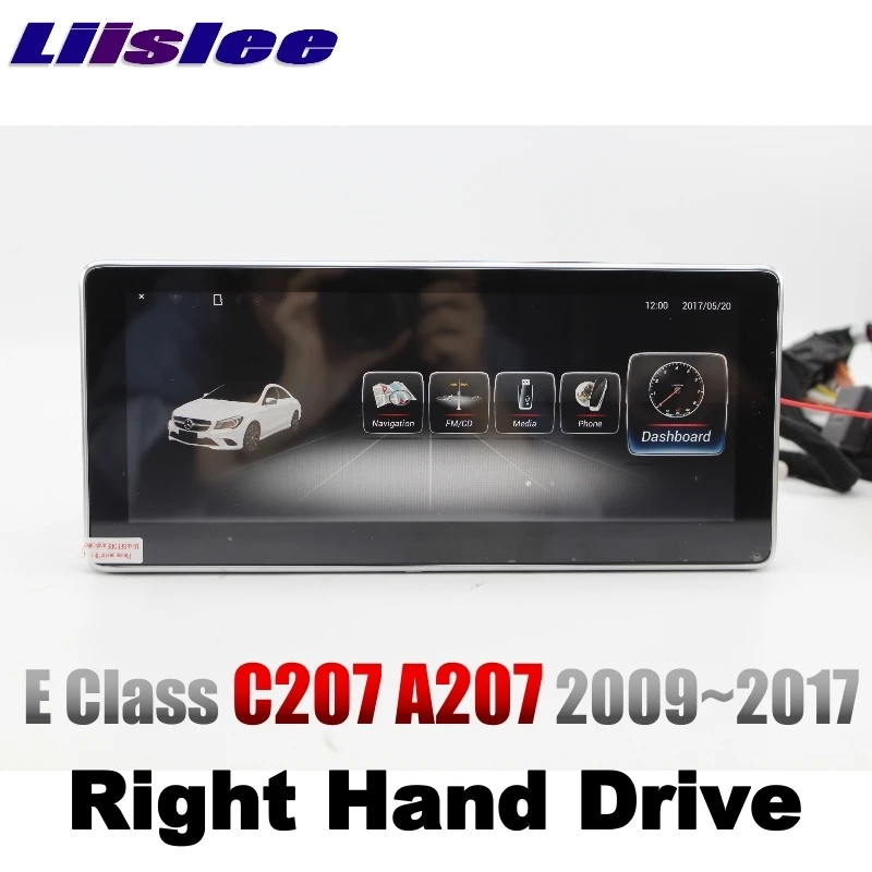 LiisLee автомобильный мультимедийный плеер NAVI для Mercedes Benz MB E Coupe C207 A207 RHD 2009 ~ 2017