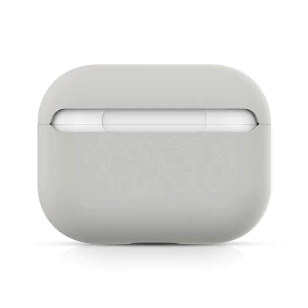 Чехол для AirPods Pro, мягкий жидкий силиконовый защитный чехол, видимый передний светодиодный чехол для AirPods Pro, чехол 3, модный зеленый - Цвет: color 19