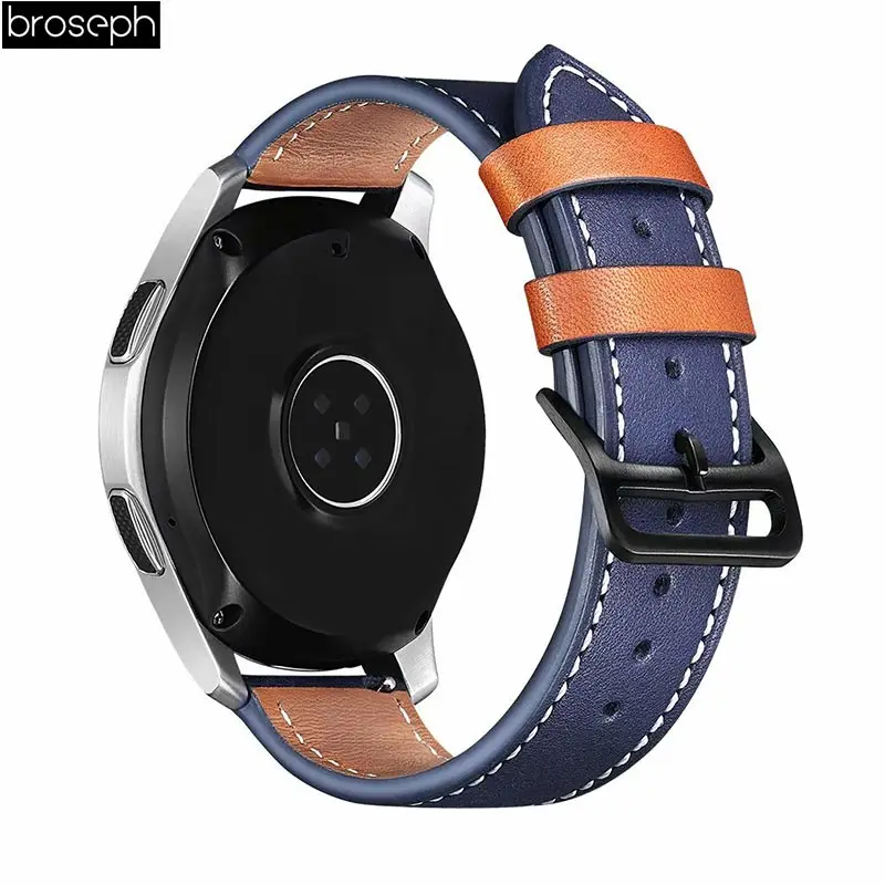 Ремешок для часов samsung gear S2 classic Sport 4 Band для Tic Watch 2 из мягкой натуральной кожи для Amazfit Bip Youth watch Bracelet