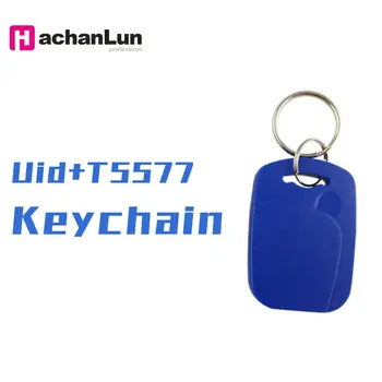 

100 RFID dual-chip smart composite cards 125 kHz + 13.56 MHz token re-erasable badge label copy NFC key ring access control tag