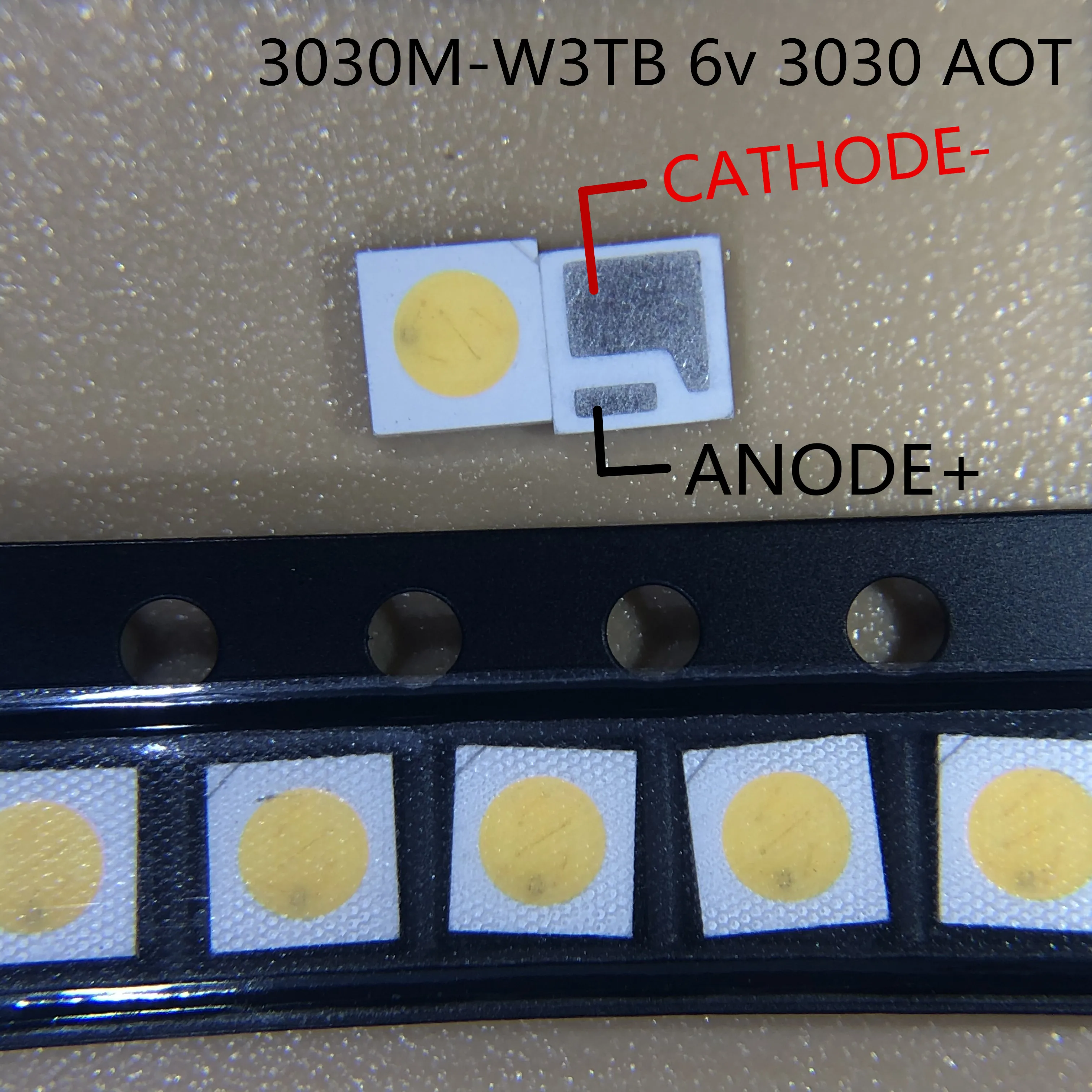 LED LCD Ʈ TV  α׷   200PCS AOT LED Ʈ 1.6W 6V 3030 TV TV  α׷     LCD Ʈ