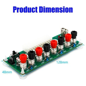 

Electric Circuit 24Pins Atx Benchtop Computer Power Supply 24 Pin Atx Breakout Board Module Dc Plug Connector With Usb 5V Port