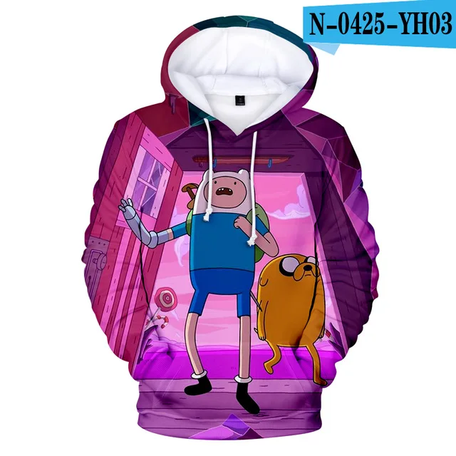 Adventure Time Finn And Jake The Dog Face Hoodie Sweatshirt Men Women Fleece 3D Hoodies Pullover Streetwear Jacket Coat Clothes - Цвет: 3d-1082