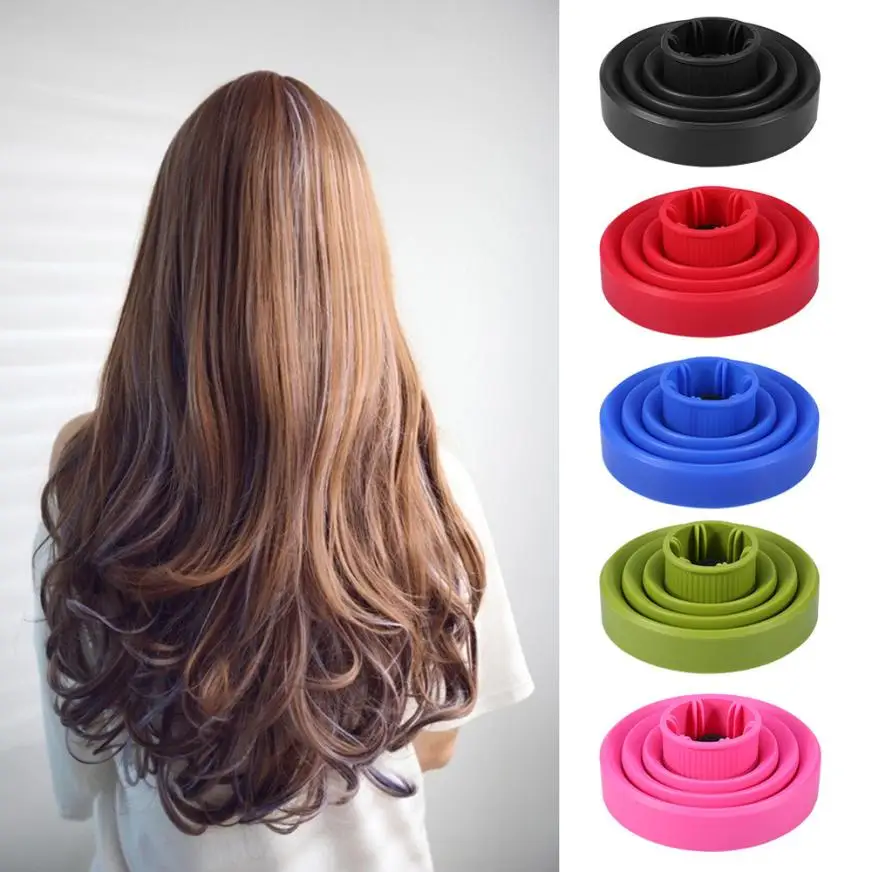 

Hairdryer Diffuser Cover High Temperature Resistant Silica Gel Collapsible Hairdryer Accessories Hairdressing Salon Tools