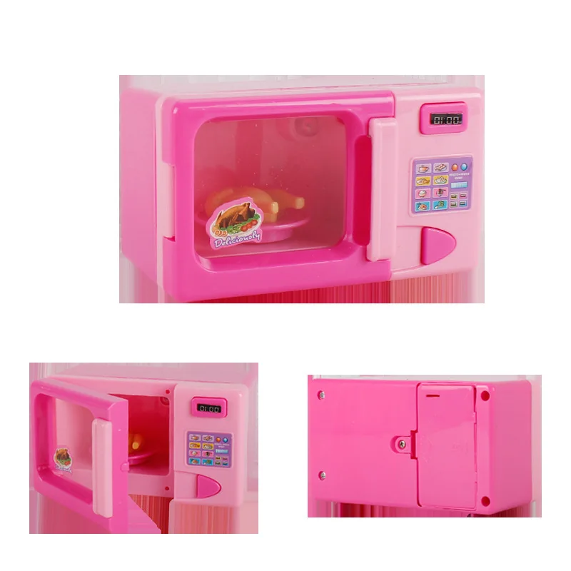 Children's Mini Educational Kitchen Toys Pink Home Appliances Children's Play House Kitchen Toys Gifts For Girls
