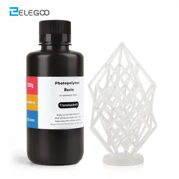 

ELEGOO ABS-Like 3D Printer Resin ABS-Like Standard Photopolymer Resin 500ml Clear LCD UV-Curing Resin 405nm for LCD 3D Printing