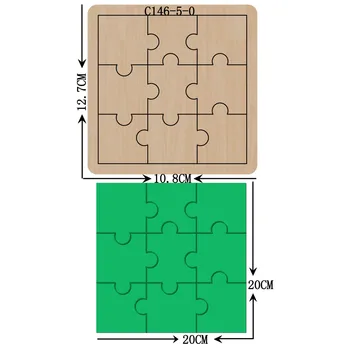 

New Puzzle Wooden die Scrapbooking C-146-5-0 Cutting Dies Compatible with most die cutting machines