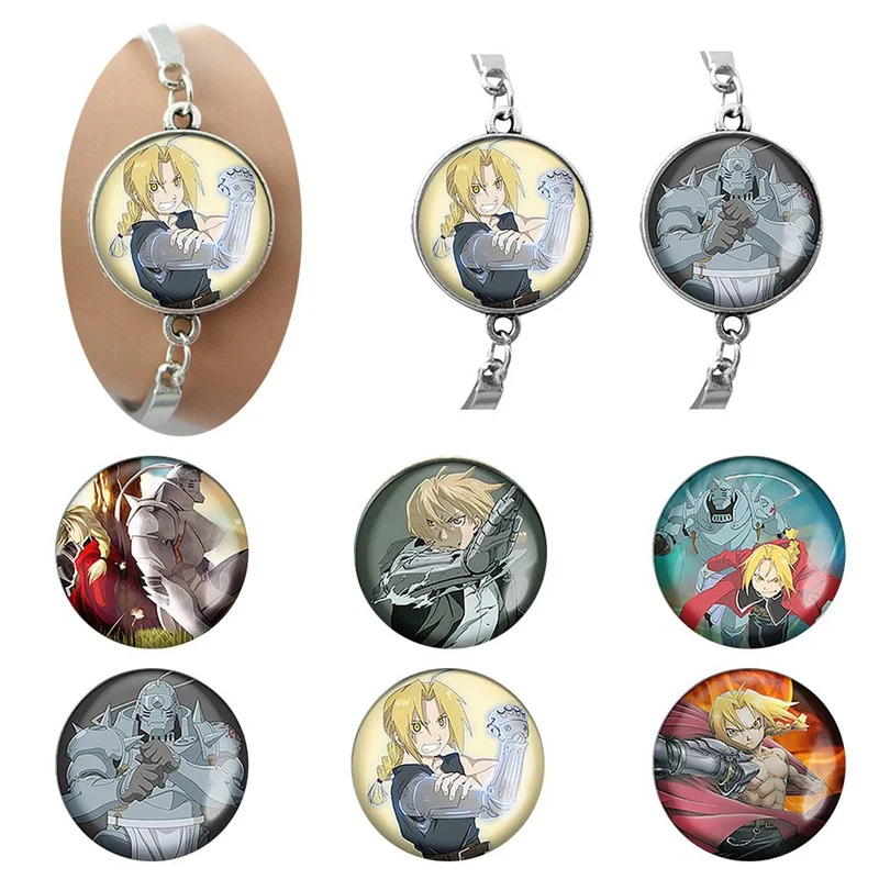 Japanese Anime Fullmetal Alchemist Punk Alloy Bracelet Cosplay Jewelry Pendants Fashion Gift