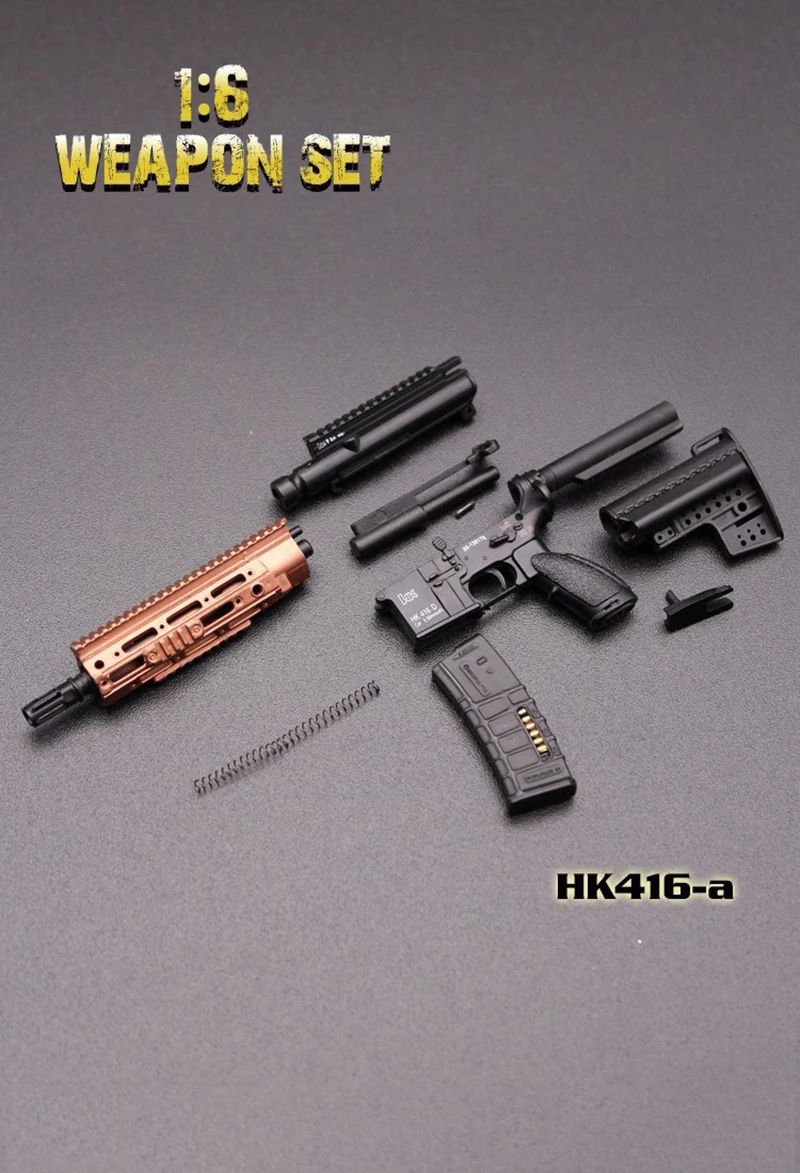 Mini Times 1/6 HK416 M4 Rifle Gun Model for 12'' Action Figure Soldier Toy - Picture 14 of 18