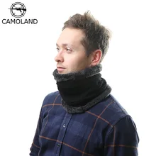 CAMOLAND модный мужской зимний зажим для шарфа, вязаные шарфы для женщин, теплый мягкий флис, шарфы