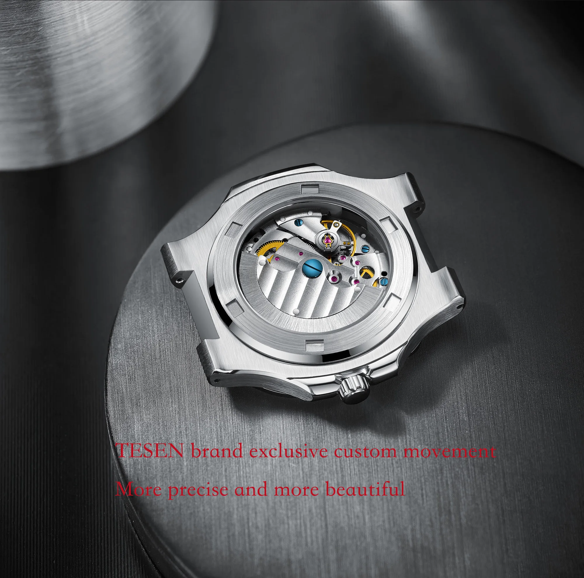 TESEN Men Luxury Brand Sports Watches Male Military Automatic Mechanical Watches Steel Luminous Hand Patek Watch AAA Nautilus