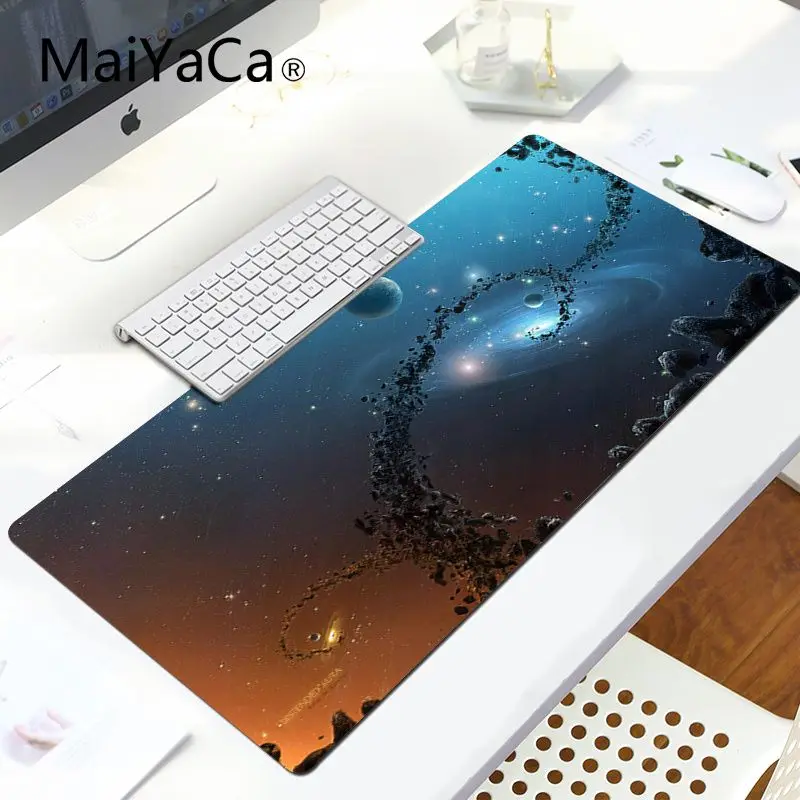 LockEdge 30x80cm MaiYaCa внешний пространство звездное небо ноутбук компьютер коврик для мыши Большой Коврик Для Мыши Компьютерный коврик для ПК - Цвет: LockEdge 30x80cm