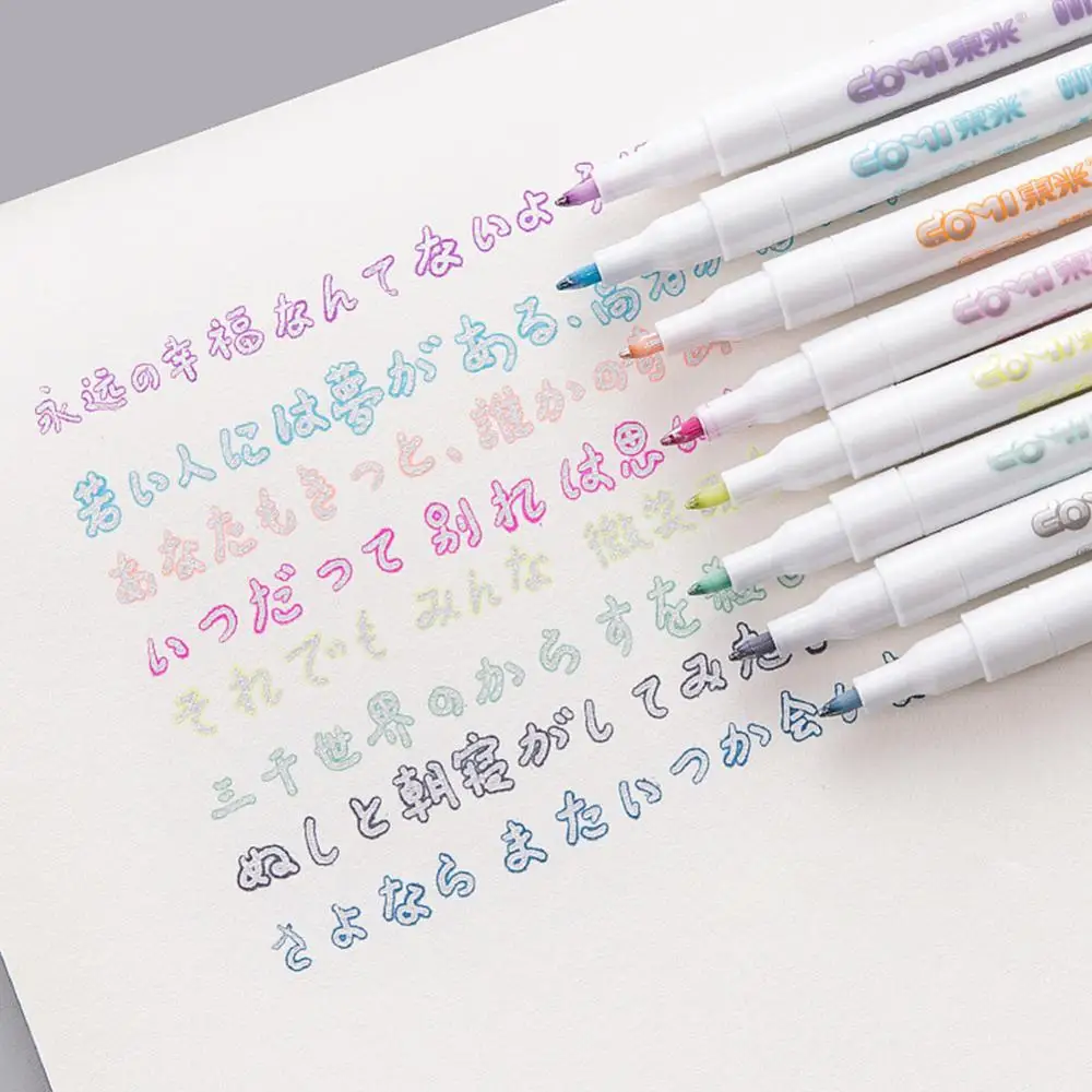 

Double Lines Art Markers Pen Out Line Pen Fine Liner Marker Fineliner Calligraphy Lettering Pen colored Drawing scrapbooking pen