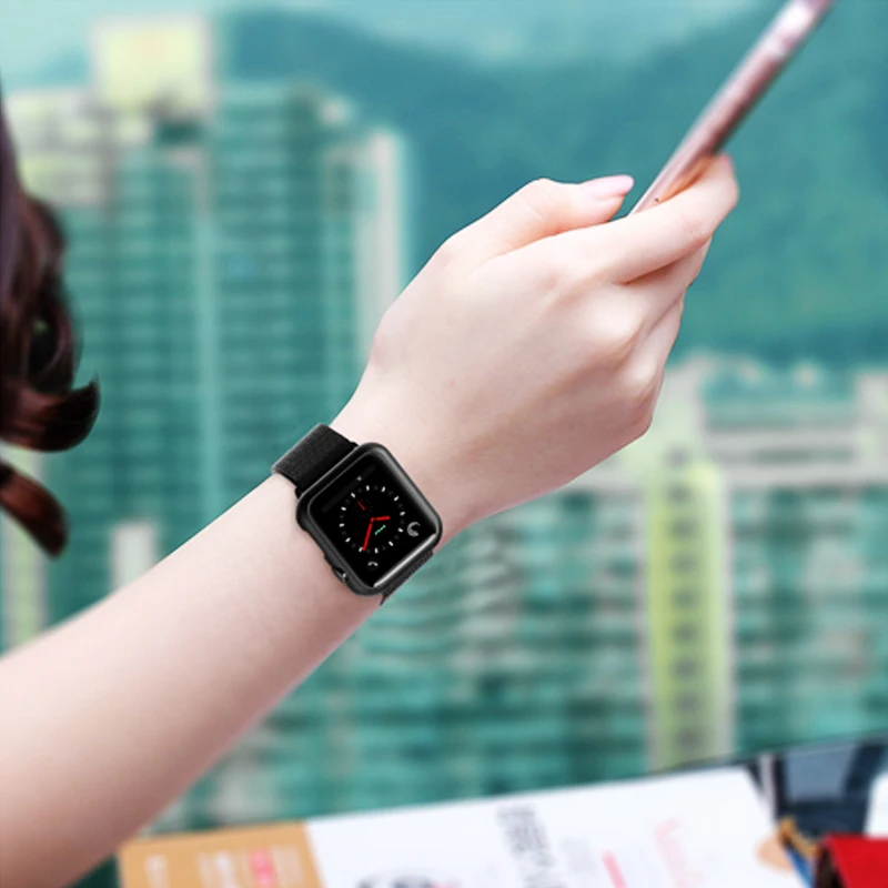 Защитный чехол для apple watch series 6/5/4/3/2/SE 44 мм 40 42 38 iwatch металлический корпус