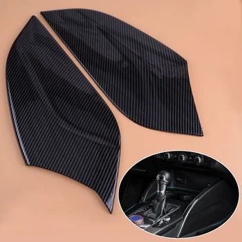 

CITALL 2pcs Black ABS Carbon Fiber Texture Center Console Both Side Panel Trim Cover Fit For Audi A3 8V 2014 2015 2016 2017 2018
