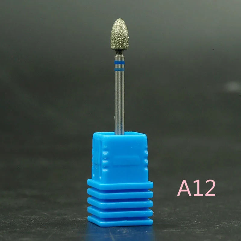 EasyNail 3/3" Алмазная дрель для ногтей Фрезерный резак для ногтей электрическое сверло для ногтей для маникюра Сверла Биты-аксессуары сверло для ногтей - Цвет: A12