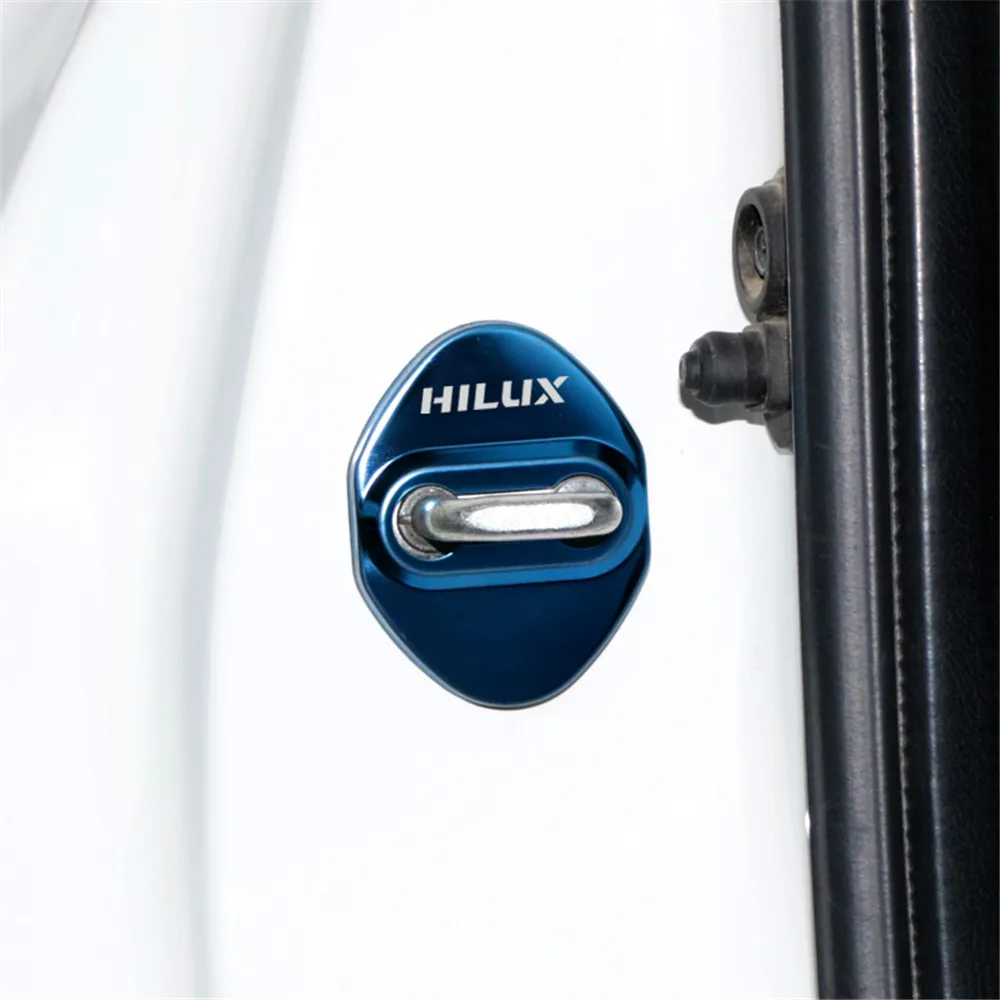 Авто-Стайлинг крышка дверного замка автомобиля Авто эмблемы чехол для Toyota Hilux surf vigo revo аксессуары