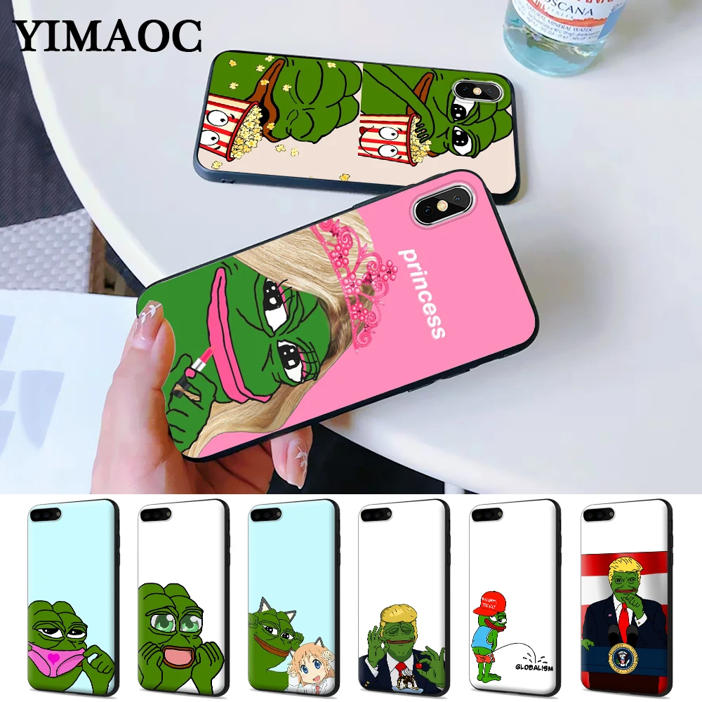

Meme Smug Frog Pepe Silicone Case for iPhone 5 5S 6 6S Plus 7 8 X XS Max XR