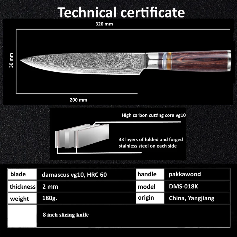 GRANDSHARP 5 шт. Кухня Ножи набор профессиональных шеф-повара ножи 67-Слои VG10 японской дамасской Сталь Кухня Ножи с подарочной коробкой