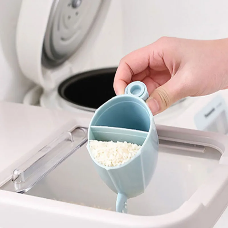 Kitchen Measuring Spoons Cactus Shaped Can Be Anti-mold And Anti-insect Plastic PP Double Grid Meter Spoon | Дом и сад