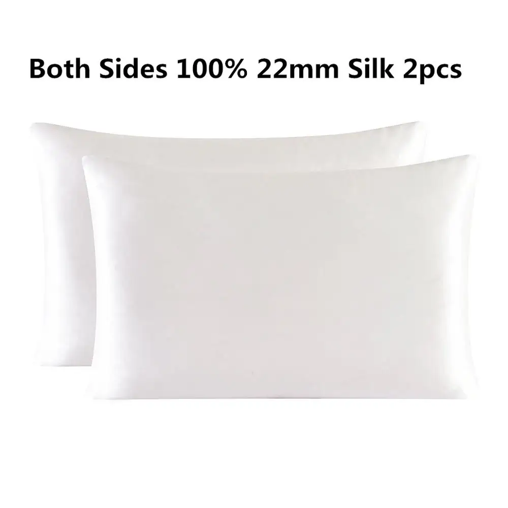 22 momme Silk Zipper Pillowcase 2 pcs 100% Nature Mulberry Silk Multicolor Many Sizes Can Customize The Sizecan customize|Pillow Case| - AliExpress