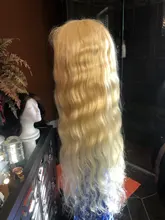 Ishow 613 rubia peluca con malla Frontal 13x4 transparente peluca Frontal de encaje Pre arrancado 28 30 pulgadas brasileño de la onda del cuerpo pelucas de cabello humano