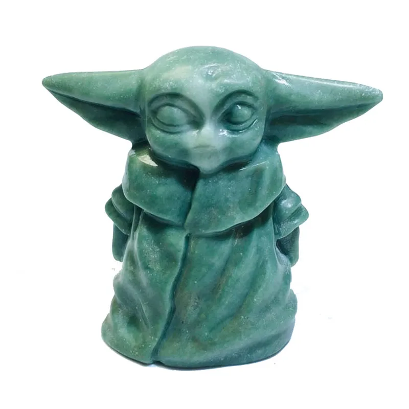 Wholesale Natural Jasper Stone Carved Green Yoda Figurine Healing Crystal Meditation Animal Jade Statue Home Decor Women Gift Stones Aliexpress