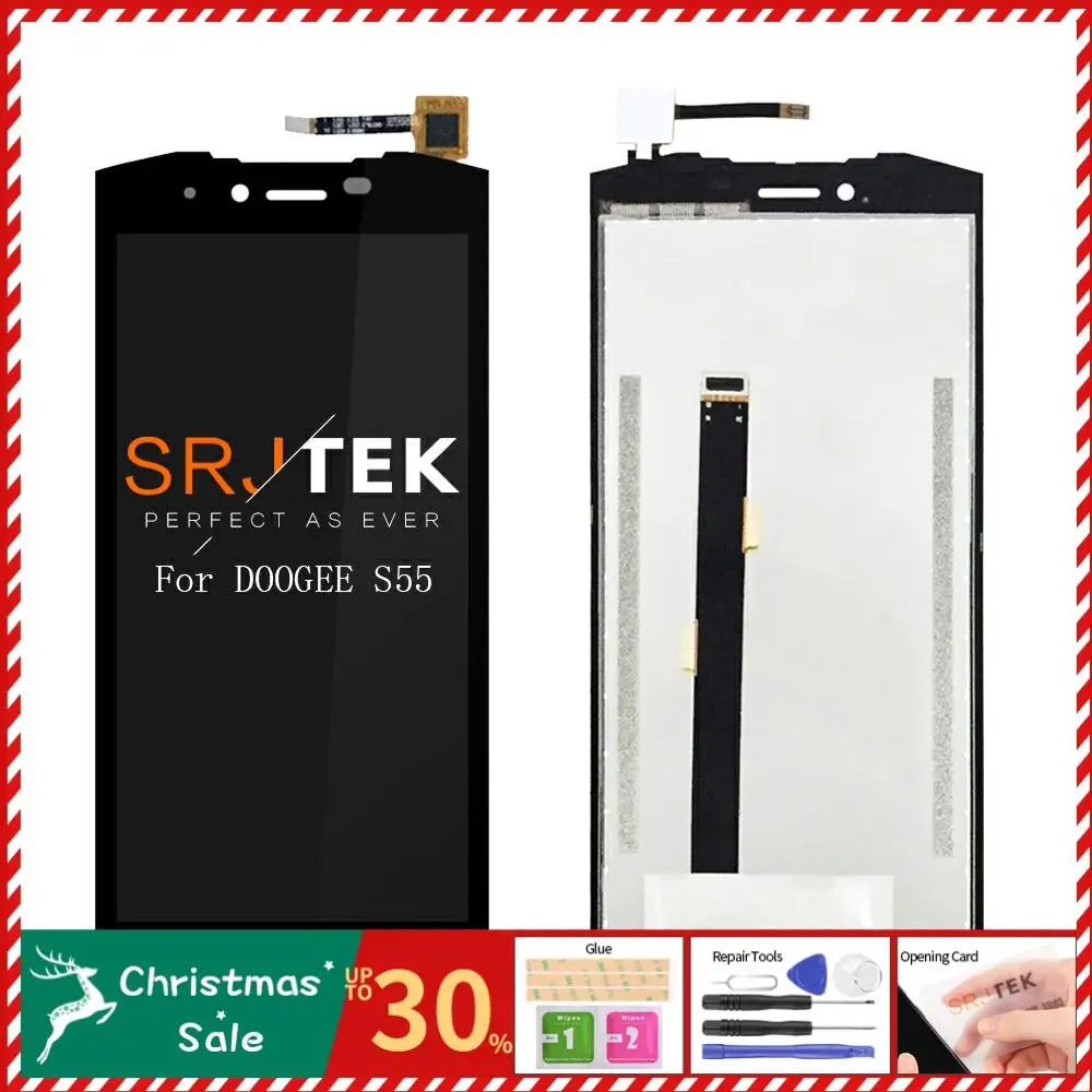 5.5" For Doogee S55 LCD Display Touch Screen Assembly Phone Accessories Tested For Doogee S55 LCD Replacement Repair Part