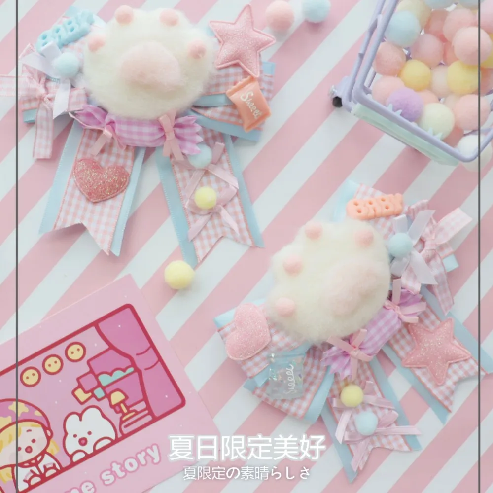 

Handmade Lolita Cat Claw Sweet Peep Clip Cute Sweet Wig Double Ponytail Extremely Cute Accessories