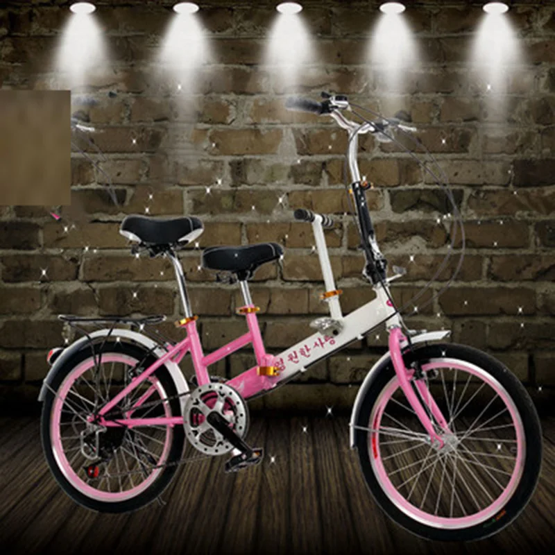20-Inch Mother And Child Folding Bike With A Child Parent-Child Car To Pick Up And Go To School Shopping Mother And Child Car