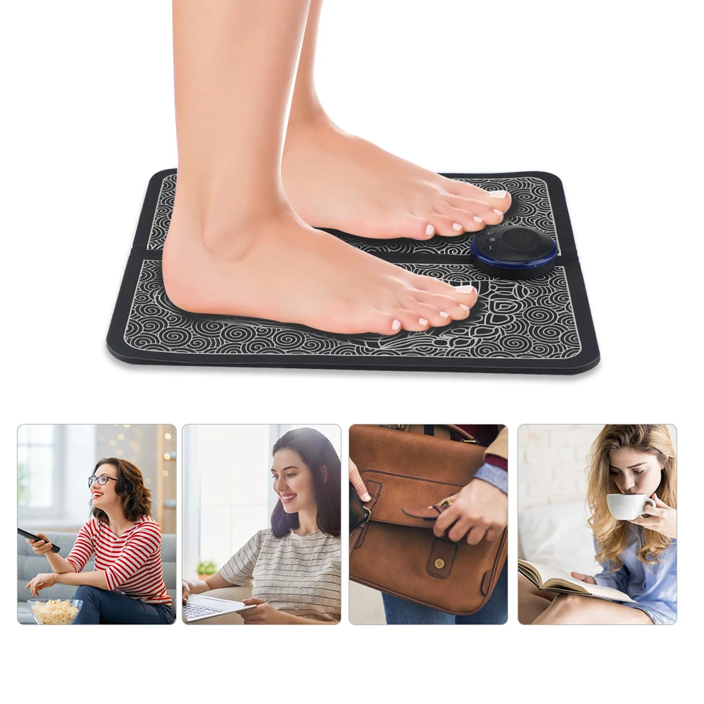 EMS Foot Massager Electric Pad Mat Tens Unit Intelligent USB Charging  Improve Blood Circulation Relieve Ache Pain HealthCare - AliExpress