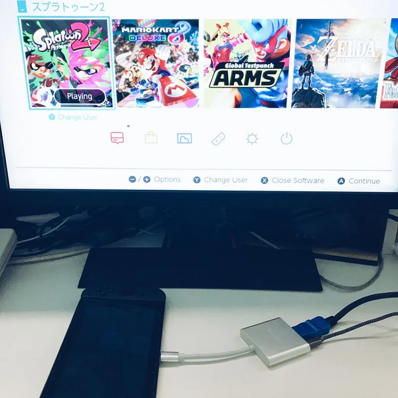 Конвертер для скрининга переключателя для переключателя 3 usb порта док-станция type-C адаптер зарядная станция конвертер легко носить с собой