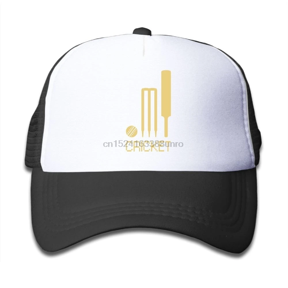 Крикет Черный Дети Девочки Мальчики детская бейсбольная кепка до 13 лет регулируемая летняя сетчатая шапка