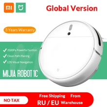 Global Version XIAOMI MIJIA Sweeping Mopping Robot Vacuum Cleaner 1C for Home Auto Dust Sterilize 2500PA Cyclone Suction Smart