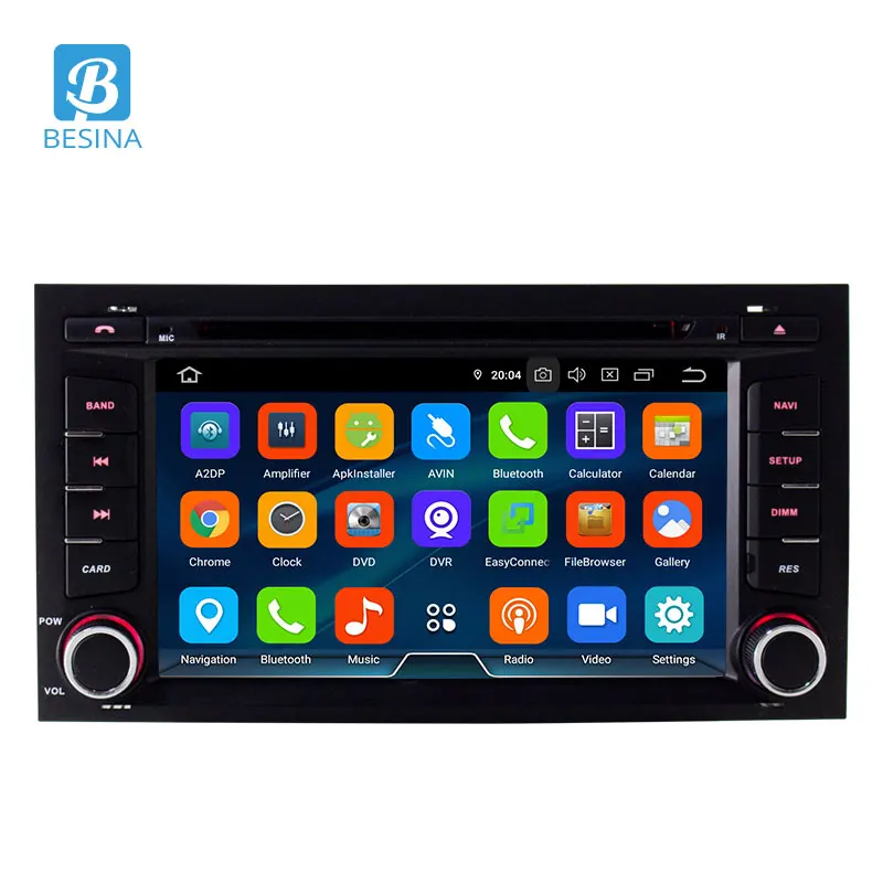 Top Besina 1 Din Android 9.0 Car DVD Player For Seat Leon 2014 2015 2016 2017 Multimedia Radio GPS Navigation WIFI Auto Stereo IPS 1