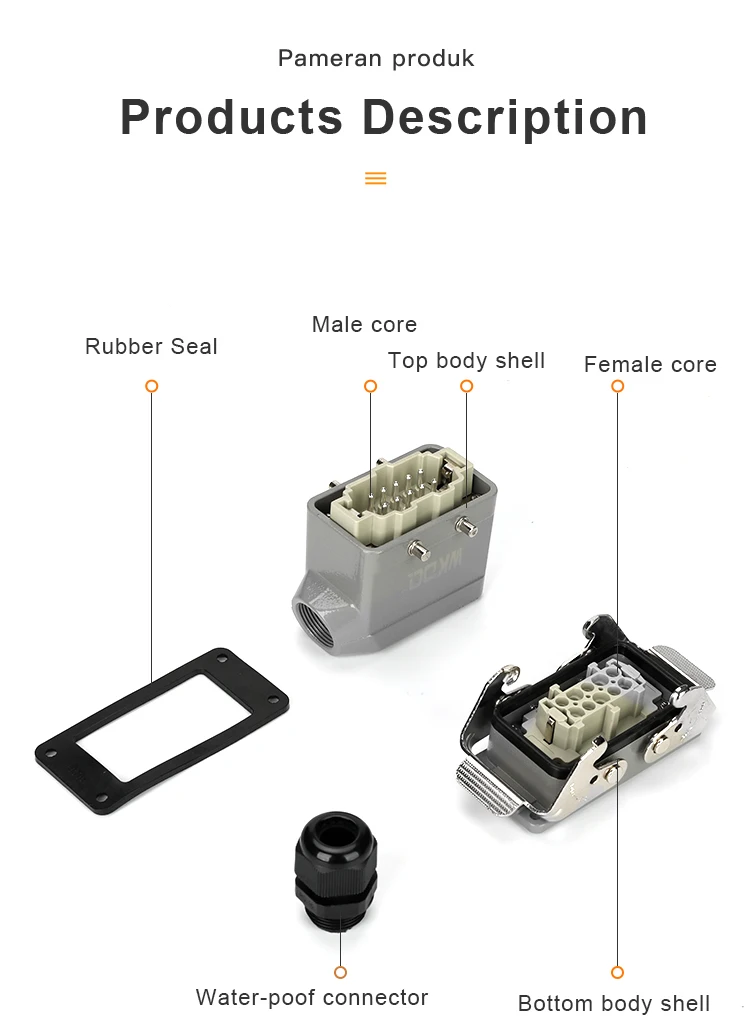 conector de alimentação resistente núcleo inserir parafuso cabo capa tomada prova dwaterproof água industrial