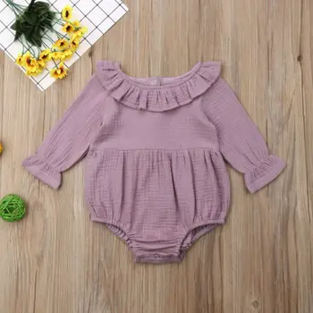 

Baby Girl Clothes Romper Newborn Baby Girl Long Sleeve Bodysuit Romper Jumpsuit Outfits Clothes 0-24M