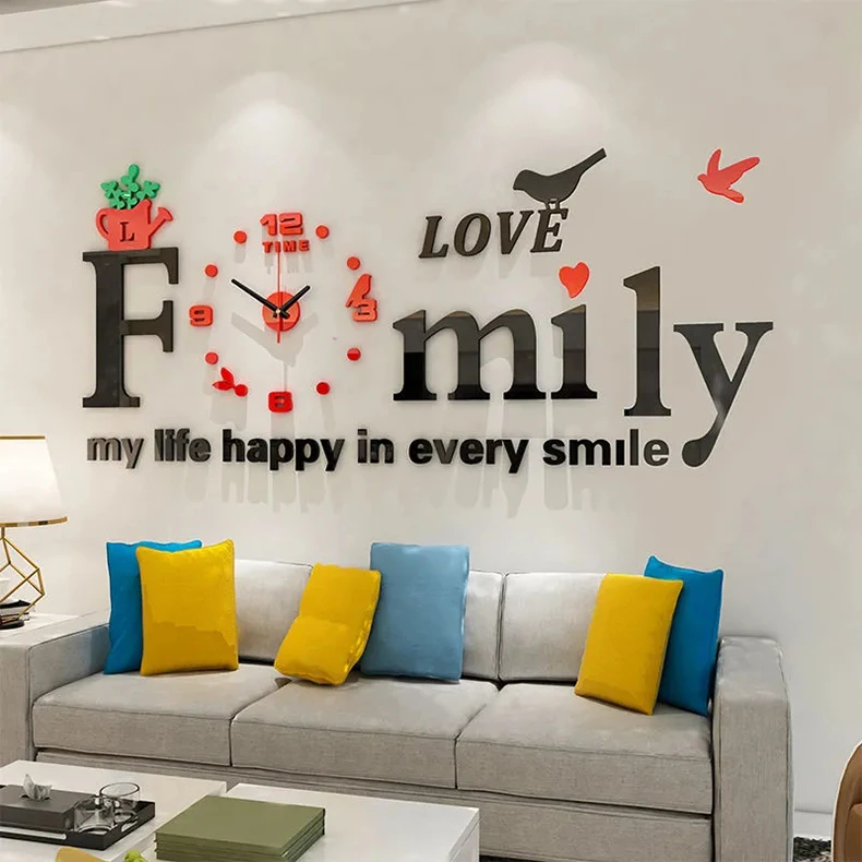Creative DIY clock wall clock living room decoration household wall watch Nordic modern minimalist fashion luminous silent clock