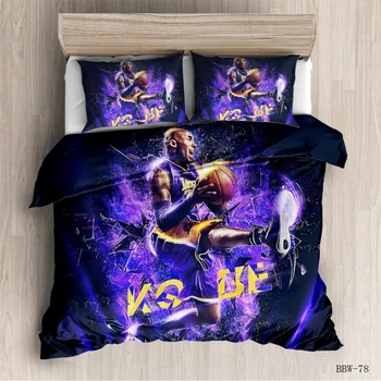 

commemorate Basketball superstar Bedding Set Printed Duvet Cover Set Bed Set Bed Linens Twin Full Queen King