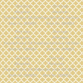 

Quatrefoil Fabric yellow white rayon Cotton Fabric for Boy easter Clothes Hometextile Cushion Cover Schoolbags DIY fabric