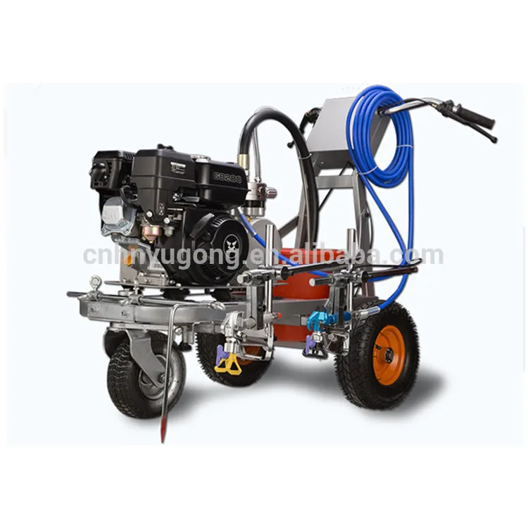 200mm Spray Width Cold Paint Striping Road Marking Machine For Sale