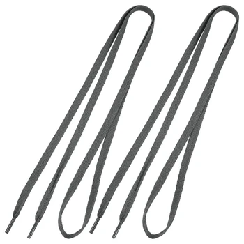 

Athletic Sneaker Canvas Shoes Laces Flat Shoelaces String Dark Gray Pair