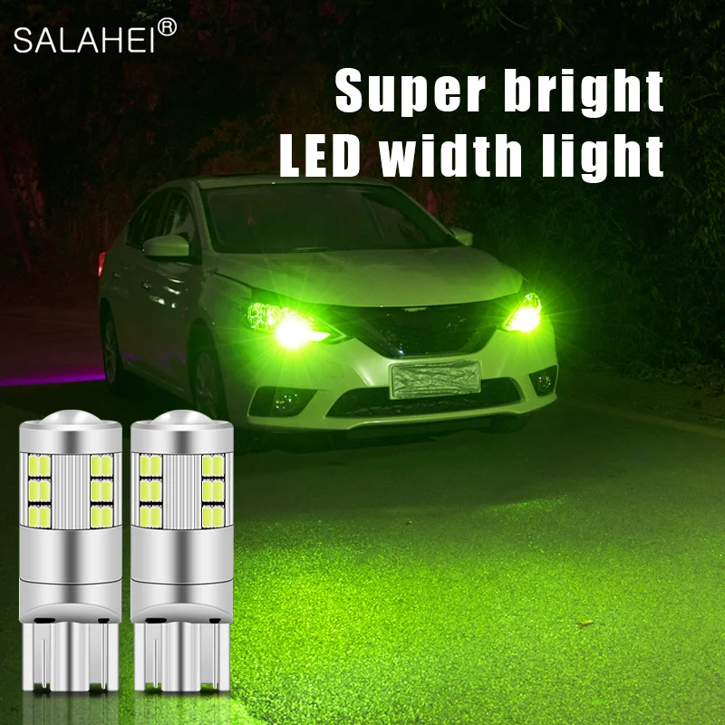 

2 шт., Автомобильные светодиодные лампы W5W LED T10 Canbus 168 194 18SMD 3030 6000 К лм 12 В