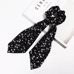 1 шт. Boho печать веревка для волос цветочный бант резинка для волос для хвоста шарф галстук-бабочка резинка для волос лента женский бантик на голову Инструменты для укладки волос - Цвет: Style B (07)