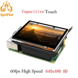 Raspberry Pi 3.5inch Capacitive Touch LCD, DPI, 640×480 3.5 inch touchscreen display