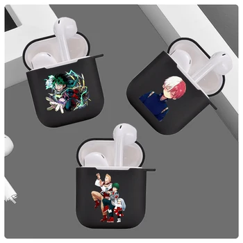 

Hot Anime My Hero Deku Bakugou Boku No Hero Academia Earphone Case for Apple Aipods 1 2 Soft Cover Blutooth Earphone case coque