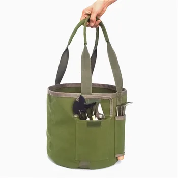 

2020 Useful Garden Tool Storage Bag Belt Gardening Tools Bucket Organizer Hardware Tools Bag with Multi-Pocket Garden Supplies
